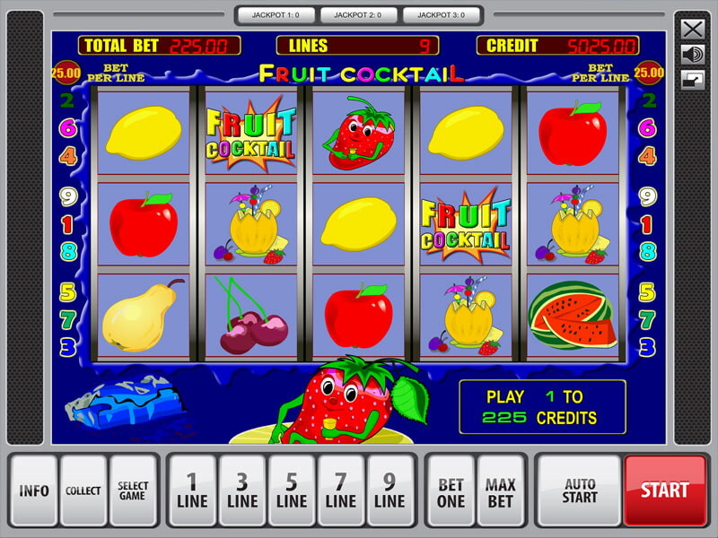Fruit Cocktail Spielautomat kostenlos spielen