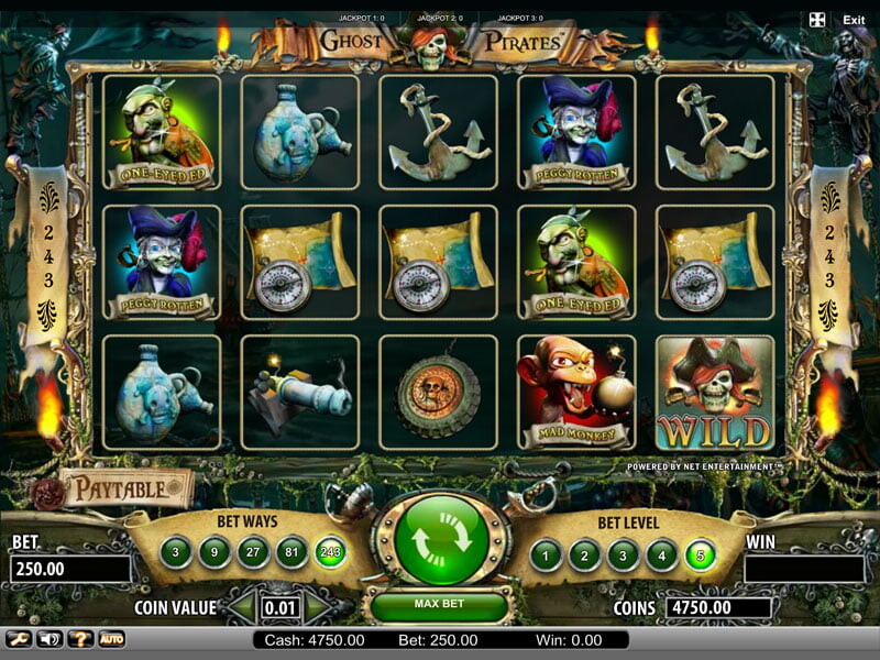 Ghost Pirates Spielautomat kostenlos spielen