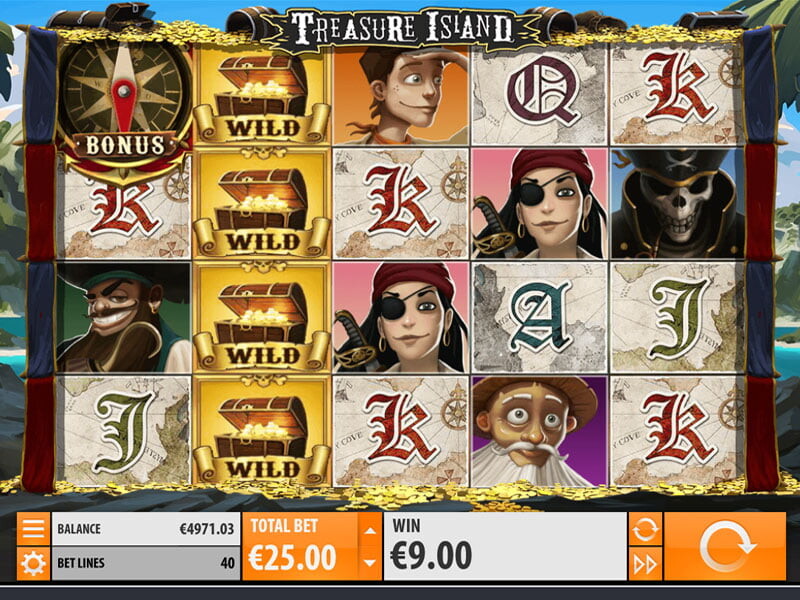Treasure Island Spielautomat kostenlos spielen
