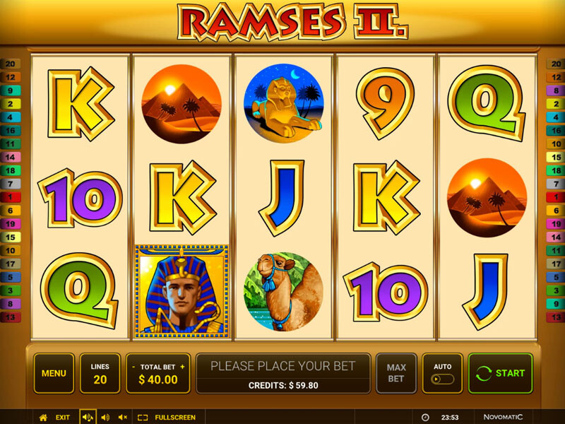 Ramses II Spielautomat kostenlos spielen