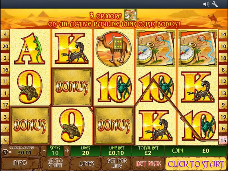Desert Treasure II Spielautomat kostenlos online spielen