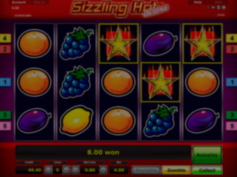 Sizzling Hot Deluxe Spielautomat kostenlos spielen